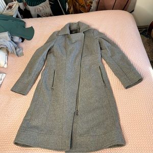 Grey Wool Coat Massimo Small